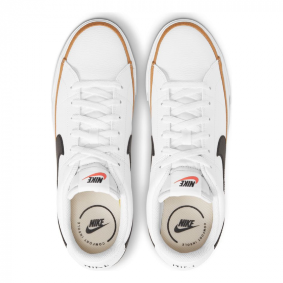 Кроссовки Nike Court Legacy CU4150-102 (white-black-desert ochre)