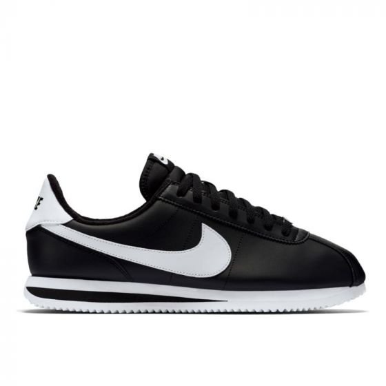 Кроссовки Nike Cortez Basic Leather 819719-012 (black-white-metallic silver)