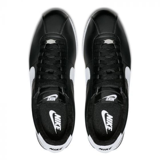 Кроссовки Nike Cortez Basic Leather 819719-012 (black-white-metallic silver)