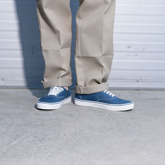 Vans authentic navy white store