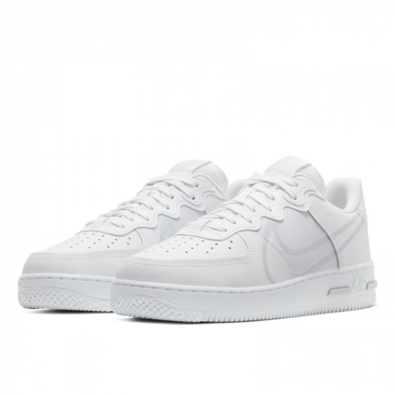 Nike air force 1 react white pure platinum 2025