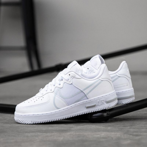 Кроссовки Nike Air Force 1 React CT1020-101 (white-pure platinum)