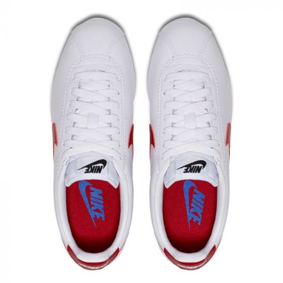 Кроссовки Женские Nike Wmns Classic Cortez Leather 807471-103 (white-varsity red)