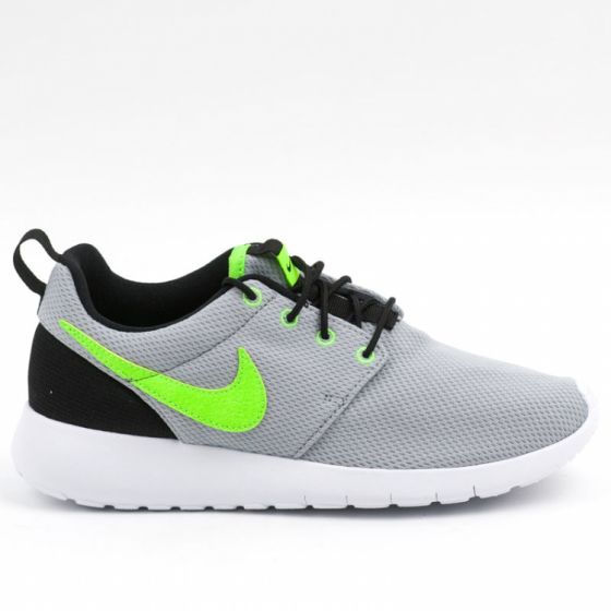 Nike Roshe One GS 599728 030 wolg grey electric green