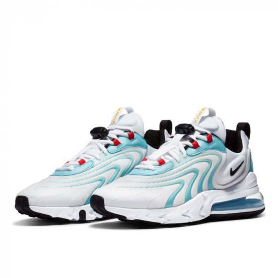 Кроссовки Nike Air Max 270 React ENG CT1281-100 (white-black-bleached aqua)