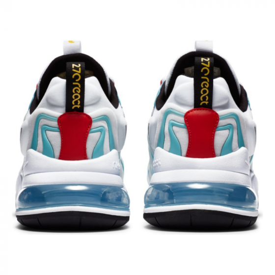 Кроссовки Nike Air Max 270 React ENG CT1281-100 (white-black-bleached aqua)