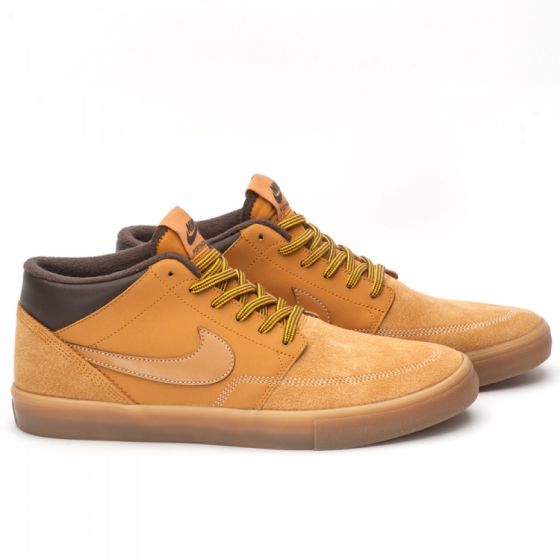 Кеды Nike SB Portmore II Solarsoft Mid Bota AJ6978-779 (bronze-gum light brown)
