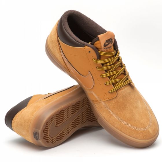 Кеды Nike SB Portmore II Solarsoft Mid Bota AJ6978-779 (bronze-gum light brown)