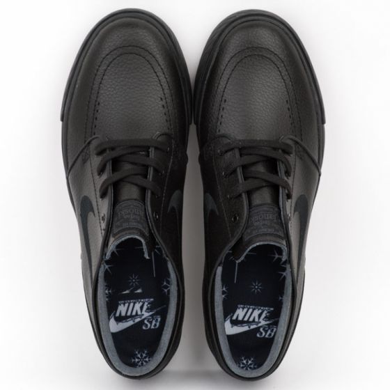 Nike janoski leather black sales