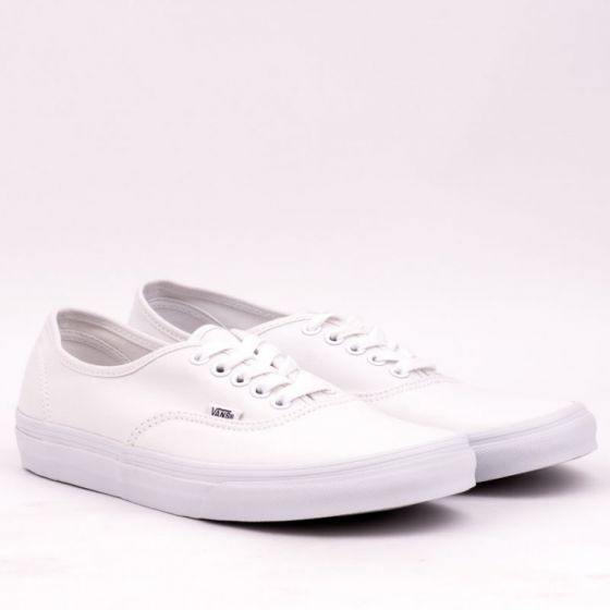 Vans authentic all white discount