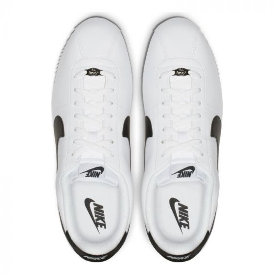 Кроссовки Nike Cortez Basic Leather 819719-100 (white-black-metallic silver)