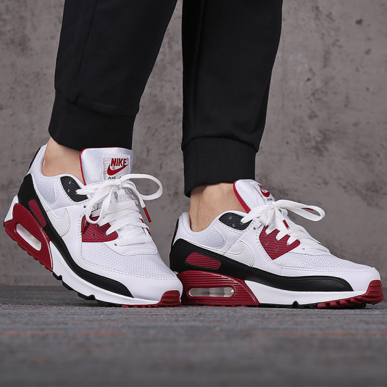 Nike Air Max 90 CT4352 104 white white new maroon