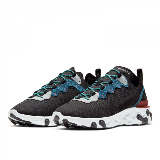 Кроссовки Nike React Element 55 Se Safari Pack CD2153-001 (anthracite-blue fury)