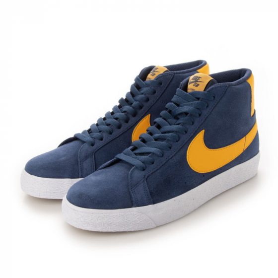 Кеды Nike SB Zoom Blazer Mid 864349-402 (navy-university gold)
