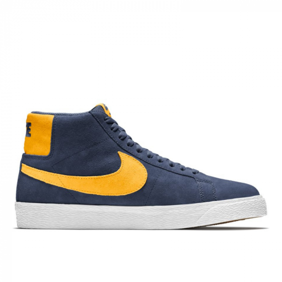 Кеды Nike SB Zoom Blazer Mid 864349-402 (navy-university gold)