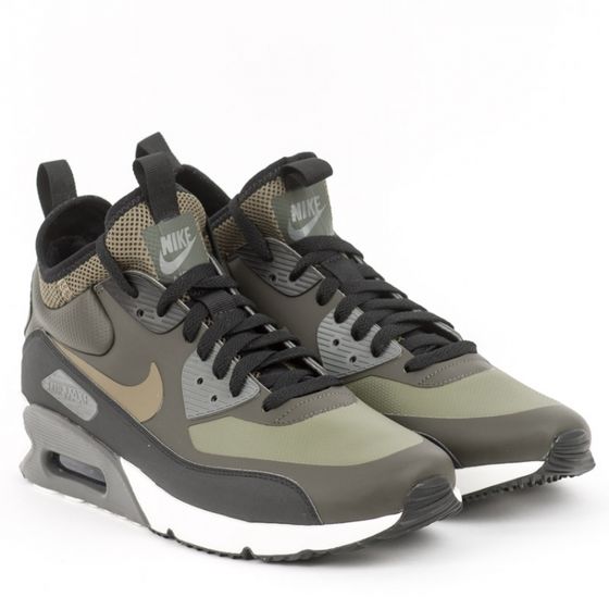 Кроссовки зимние Nike Air Max 90 Ultra Mid Winter 924458-300 (sequoia-medium olive)