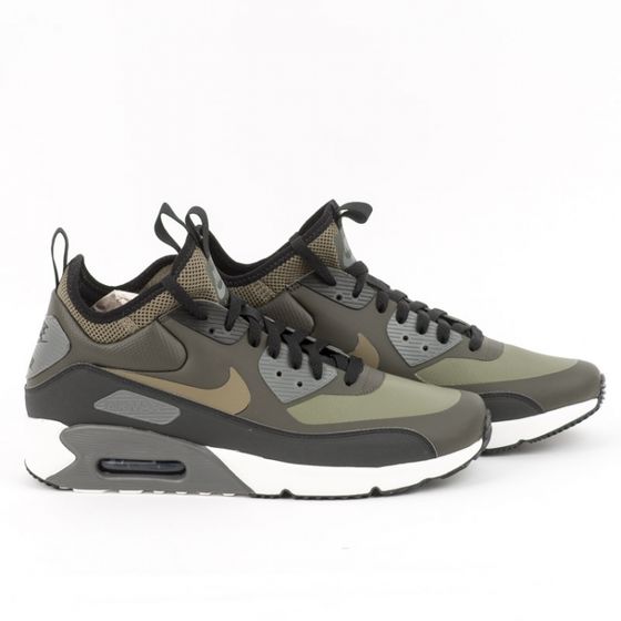 Кроссовки зимние Nike Air Max 90 Ultra Mid Winter 924458-300 (sequoia-medium olive)