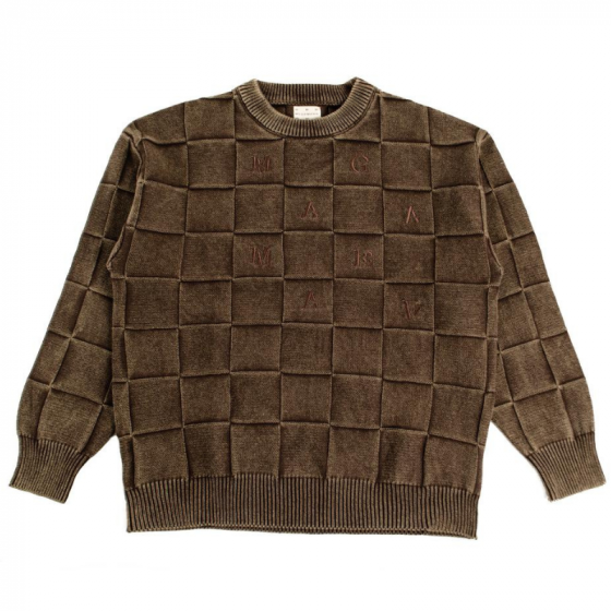 Свитер Magamaev Squared Sweater maga24-sqrdswtrbrw (brown dyed)