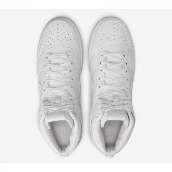 Кроссовки Nike Dunk High Retro Prm DO2321-111 (white-white)