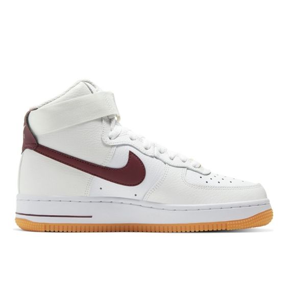 nike air force 1 white and maroon