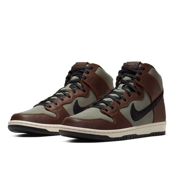 Кеды Nike SB Dunk High Pro BQ6826-201 (baroque brown-black-jade horizon)