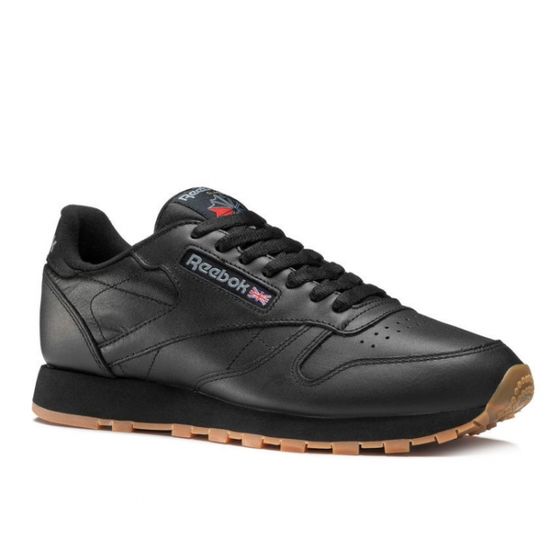 Кроссовки Reebok Classic Leather 49800 (intense black-gum)