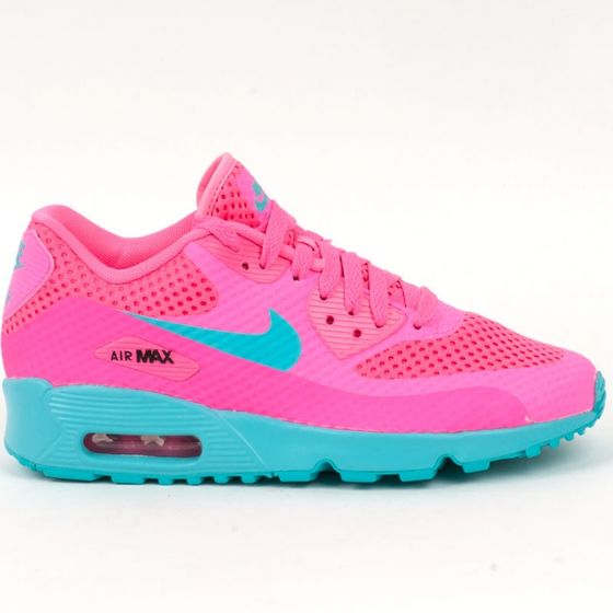 Кроссовки детские женские Nike Air Max 90 BR GS 833409-600 (pink blast-gamma blue)