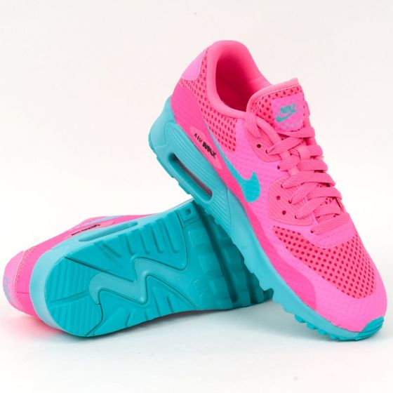 Кроссовки детские женские Nike Air Max 90 BR GS 833409-600 (pink blast-gamma blue)