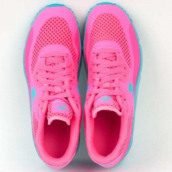 Кроссовки детские женские Nike Air Max 90 BR GS 833409-600 (pink blast-gamma blue)