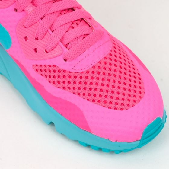 Кроссовки детские женские Nike Air Max 90 BR GS 833409-600 (pink blast-gamma blue)
