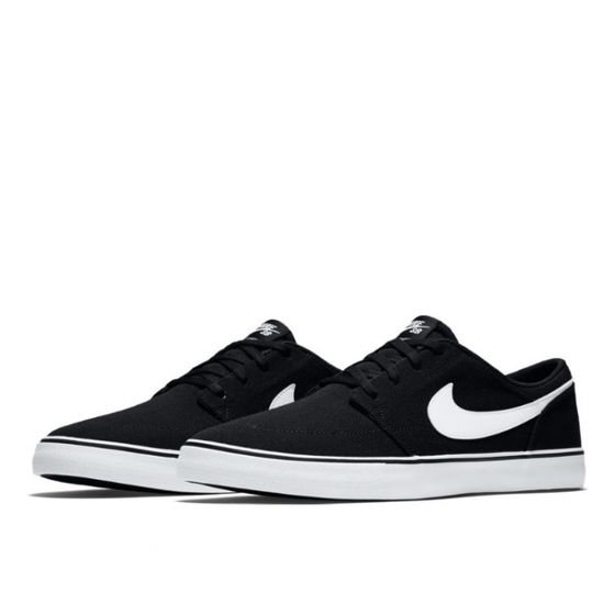 Кеды Nike SB Portmore II Solar Canvas 880268-010 (black-white)