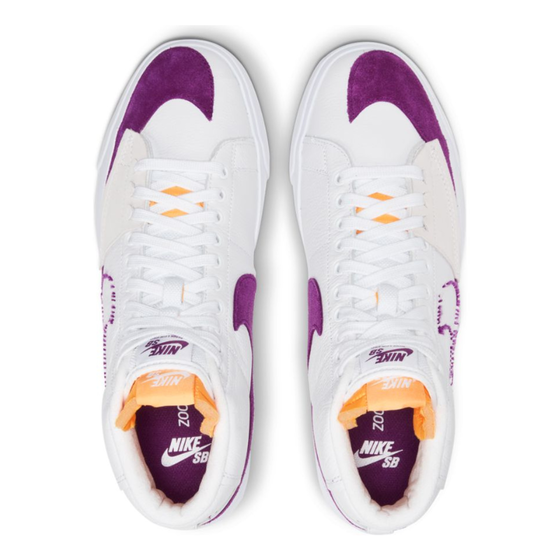 Кеды Nike SB Zoom Blazer Mid Edge L DA2189-100 (white-viotech-white)