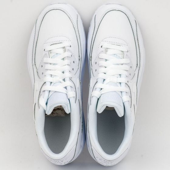 Кроссовки детские Nike Air Max 90 Leather GS 833412-100 (white-white)
