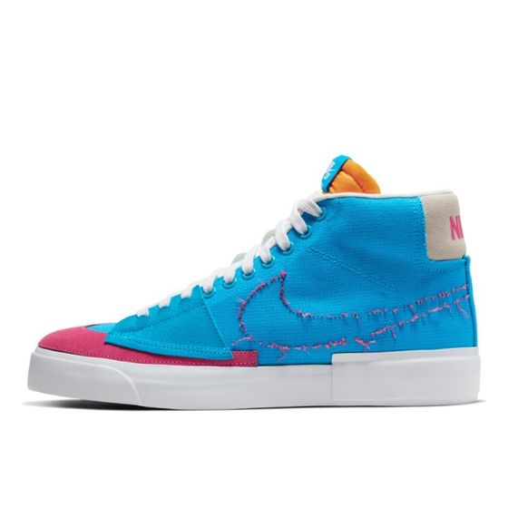 Кеды Nike SB Zoom Blazer Mid Edge CI3833-400 (laser blue-watermelon-university gold)