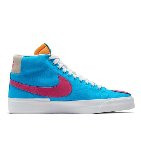 Кеды Nike SB Zoom Blazer Mid Edge CI3833-400 (laser blue-watermelon-university gold)