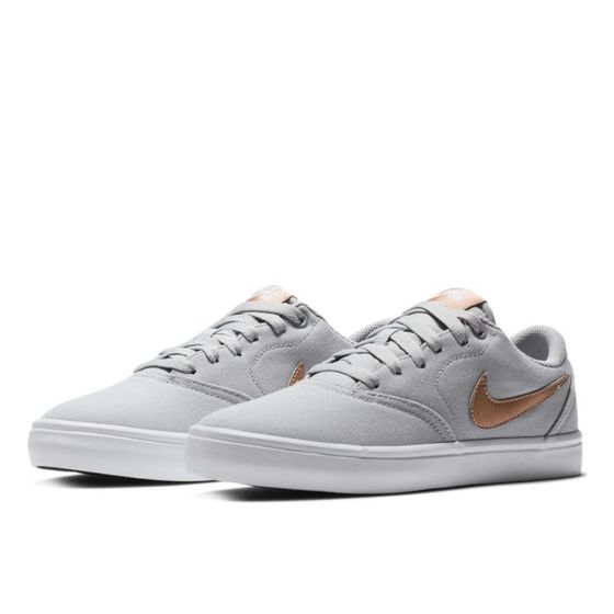 Кеды Женские Nike SB W Check Solar Canvas 921463-006 (wolf grey-red bronze)