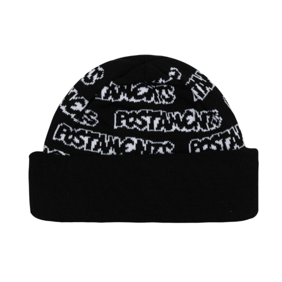 Шапка Postaments Wordz pst-bean-wrdz-blkwht-24 (black-white)