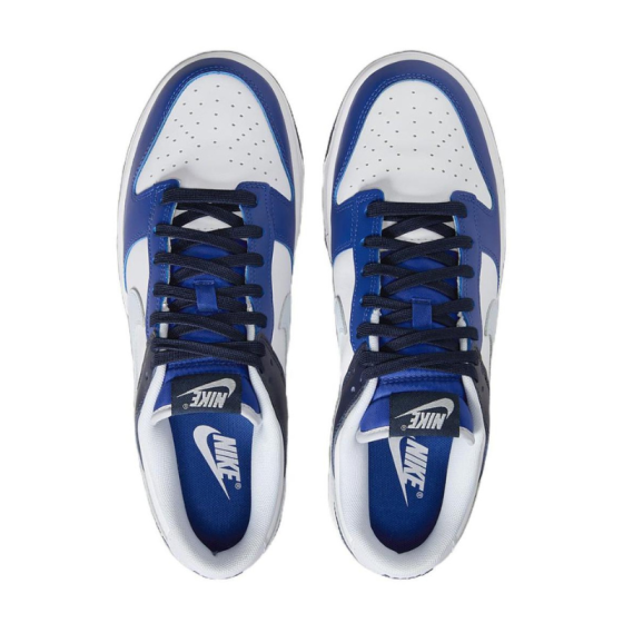 Кроссовки Nike Dunk Low FQ8826-100 (white-football grey-game royal)