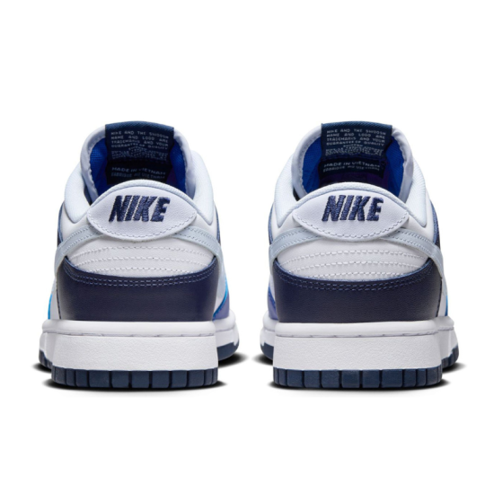 Кроссовки Nike Dunk Low FQ8826-100 (white-football grey-game royal)