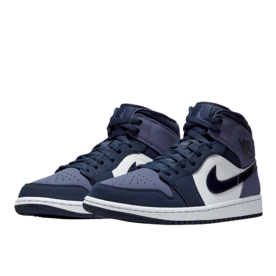 Кроссовки Jordan Air Jordan 1 Mid 554724-445 (obsidian-obsidian)