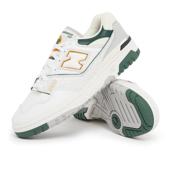 Кроссовки New Balance 550 BB550PWC (white-nightwatch-green)