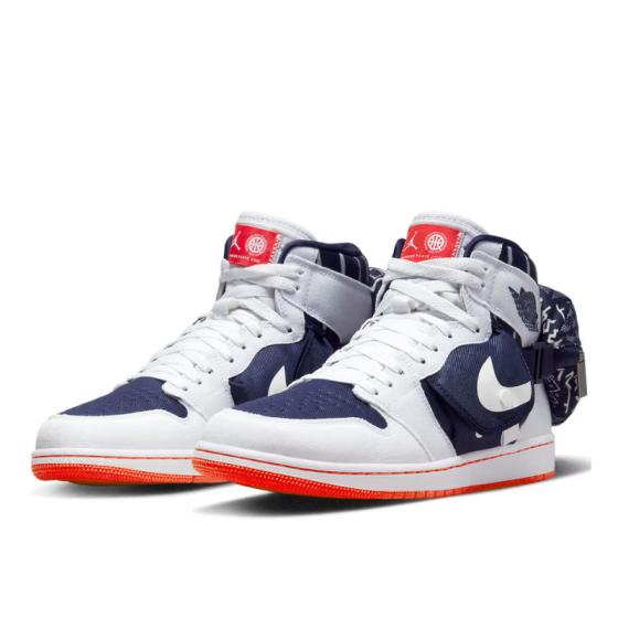 Кроссовки Jordan Air Jordan 1 Utility Q54 DV1717-100 (white-neutral indigo)