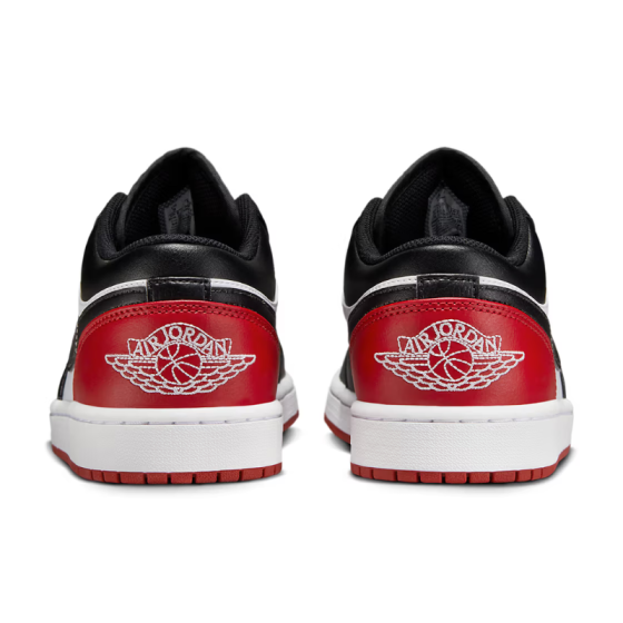 Кроссовки Jordan Air Jordan 1 Low "Bred Toe" 553558-161 (white-black-varsity red)