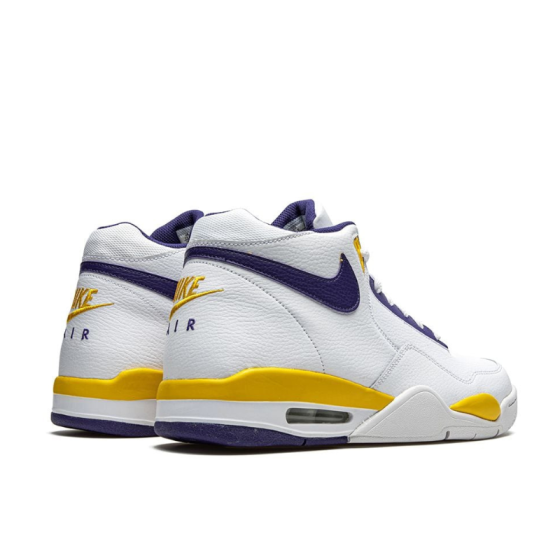 Кроссовки Nike Air Flight Legacy "Lakers" BQ4212-102 (white-purple-yellow)