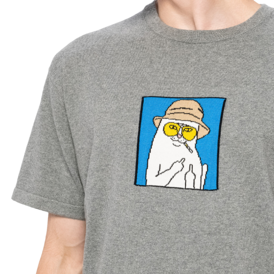 Футболка Ripndip Nermal S. Thompson Knit Tee RND10054 (grey)