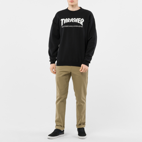 Толстовка Thrasher Skate Mag Crewneck 312002 (black)