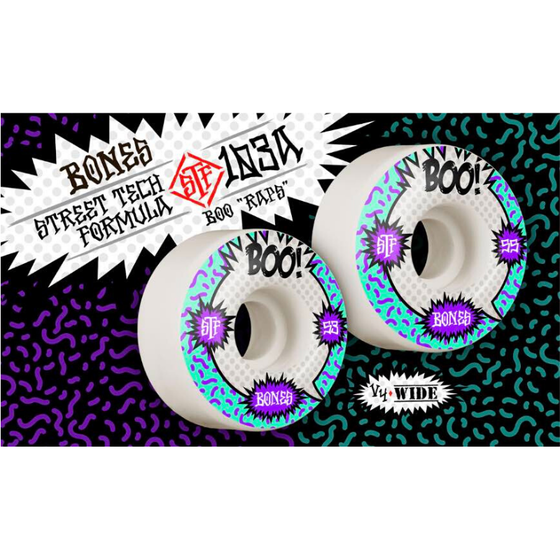 Колеса Для Скейтборда Bones Boo Raps - V4 Wide WPCABJ0055503W4 (multi)