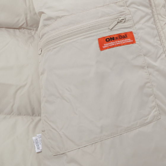 Пуховик The North Face Nuptse On Ball Jacket NJ3NP55D (white sand)