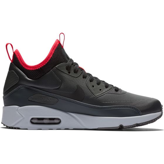 Кроссовки Зимние Nike Air Max 90 Ultra Mid Winter 924458-003 (anthracite-black-solar red)