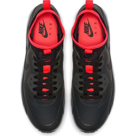 Кроссовки Зимние Nike Air Max 90 Ultra Mid Winter 924458-003 (anthracite-black-solar red)
